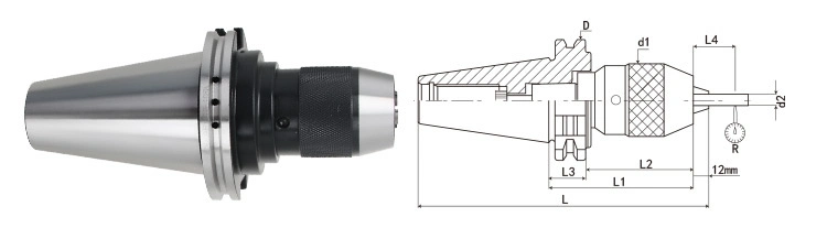 DIN69871 Sk Self Tightening Milling Cutter Apu Drill Chuck Lathe Machine Cutting Sk Apu Tool Holder